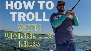 HOW TO Troll for Striper with Umbrella Rigs [upl. by Anaiviv188]