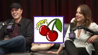 Liz Gillies Asks Zach Sang About Losing His VCard [upl. by Araiet844]