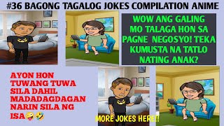 36 BAGONG TAGALOG JOKES ANIMATION COMPILATION PAMPAWALA NG STRESS 😬 😬Rogin funny animation [upl. by Barnum732]