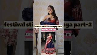 Festive patol design lehenga from Meesho meeshohalfsaree meeshostitchedlehenga trendinglehenga [upl. by Ylram743]