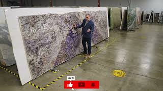 Amethyst Slabs A Rare amp Luxurious Crystal Surface for HighEnd Design [upl. by Anelrad]