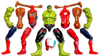 MERAKIT MAINAN SUPERHERO IRON MAN VS HULK SMASH VS EYE BALL HEAD AND SPIDERMAN  AVENGERS [upl. by Ailel]