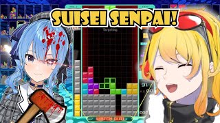 Kaela Play Tetris Suisei Appear Immediately【Hololive  Kaela Kovalskia amp Hoshimachi Suisei 星街すいせい 】 [upl. by Thetes]