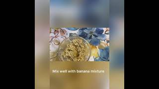 Oats banana and yogurt cupcakes healthybinge goodnessofoats homebaking healthysnack [upl. by Yarehs]