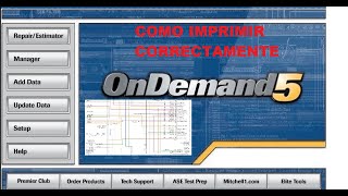 COMO IMPIRMIR CORRECTAMENTE EN EL MITCHELL ONDEMAND5 [upl. by Elinor282]