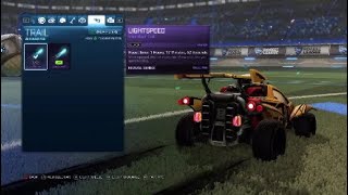 Black Lightspeed Trail Showcase  Rocket League [upl. by Enyleve]