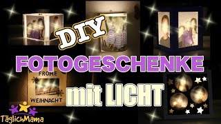 5 DIY quotLeuchtendequot FOTOGESCHENKE  Geschenke für Großeltern Paten etc  Täglich Mama [upl. by Sev]