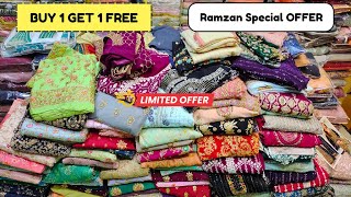 Buy 1 Get 1 FREE  Ramzan Special  OFFER Wholesale Fancy Pakistani dresses Hyderabad [upl. by Isaacson79]