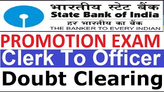 SBI Promotion Exam Clerk To Officer TO  JMGS 1 Doubt Clearing [upl. by Atsylak]