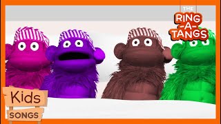 10 In The Bed  RingaTangs Kids Puppet Show  Fun Learning Songs with Monkeys [upl. by Anurb]