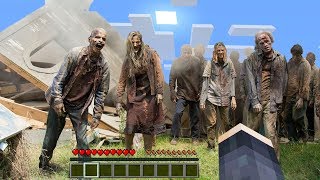 ⚠️ GERÇEK ZOMBİLER TARAFINDAN SALDIRIYA UĞRADIM  Minecraft [upl. by Naitsyrk]