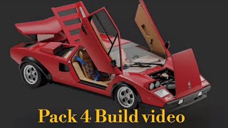 Deagostini Lamborghini Countach LP500S Pack 4 Build [upl. by Merras]