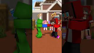 Bling Bang Bang Born Fight JJ vs Mikey minecraftshorts [upl. by Llerat]