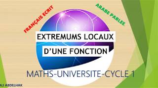 Extrémums locaux dune fonction [upl. by Quinby]