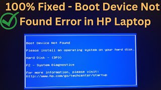 Boot Device Not Found  FIXED No boot device found press any key to reboot the machine [upl. by Lizned917]