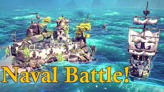 Besiege Naval Battle  Saltrock Fortress  Splintered Sea [upl. by Thrasher]