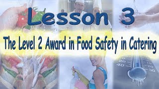 Level 2 Award in Food Safety in Catering  Lecture 3 [upl. by Suelo]