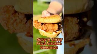 Spicy and Crispy Fried Chicken Sandwich cooking friedchicken sandwich [upl. by Ainevul135]