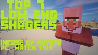 Minecraft  Top 7 Low EndHigh FPS Shaders 18 [upl. by Cirderf418]