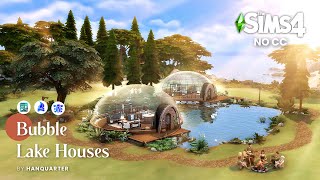 Bubble Lake Houses  No CC  The Sims 4 Indonesia Speed Building [upl. by Ahseenyt]