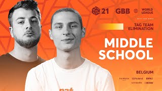 Middle School 🇧🇪  GRAND BEATBOX BATTLE 2021 WORLD LEAGUE  Tag Team Elimination [upl. by Orlantha]