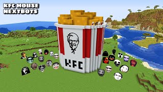 SURVIVAL KFC BUCKET HOUSE WITH 100 NEXTBOTS in Minecraft  Gameplay  Coffin Meme [upl. by Rothenberg529]