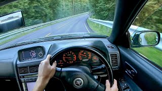 POV Drive  500HP Nissan Skyline R34 GTR Raw RB26DETT Sounds [upl. by Aldon701]