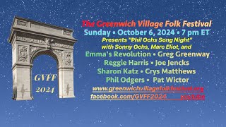 Greenwich Village Folk Festival GVFFOctober 2024 Edition  REMASTERED [upl. by Enyedy]