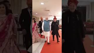 Grand Entry of PM Modi on Ambanis Wedding 😎🙏 [upl. by Anertak]