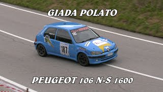 SALITA PEDAVENA  CROCE DAUNE 2024  GIADA POLATO  PEUGEOT 106 NS 1600  BY BELLUNOVIDEO [upl. by Jak225]