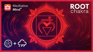 ROOT CHAKRA HEALING with Rain  Soft Hang Drum Music  Let go of Worries Anxiety and Fears [upl. by Cynera98]