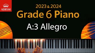 ABRSM 2023 amp 2024  Grade 6 Piano exam  A3 Allegro  Friedrich Kuhlau [upl. by Mckee17]