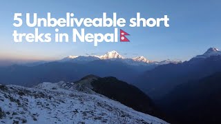 Five Excellent Short Treks in the Nepali Himalayas  Discovery World Trekking  2024 [upl. by Assiluj]