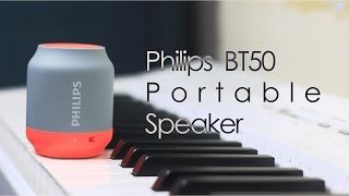 Philips BT50 Portable Bluetooth Speaker Review [upl. by Aiksas]