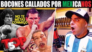 HUMILLACIÓN TOTAL🥊 TOP 5 Boxeadores BOCONES CALLADOS por MEXICANOS [upl. by Acenes]