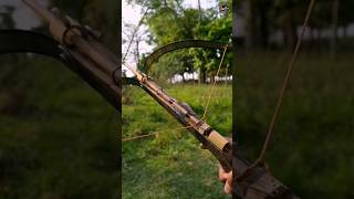 Crossbow make from hand sow blade shorts shortvideo crossbow diycraft [upl. by Chrisoula155]