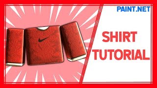 How To Make a Roblox Shirt Tutorial  Paintnet [upl. by Millisent]