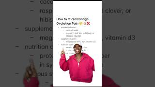 How to Micromanage Ovulation Pain periods ovulationtips [upl. by Francoise675]