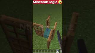 Insane Minecraft Logic that Makes NO Sense  viral minecraft shorts anime [upl. by Acired]