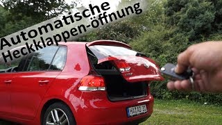 Automatisch öffnende Heckklappe Golf 6 mit höherer hubhöhe 180cm [upl. by Harbird]