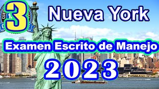 Preguntas Del Examen De Manejo De New York 2024  New York Prueba Escrita del DMV en Español  3 [upl. by Inkster]