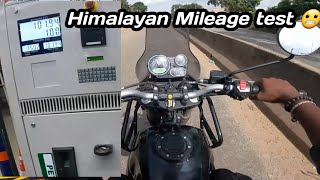 Himalayan Mileage test in kannada  bangalore rebelriderkv [upl. by Lamoree]