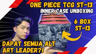 One Piece Card Game Ultimate Deck ST13 Three Brothers Bond Inner Case Unboxing  6 Box of ST13 [upl. by Amaras260]