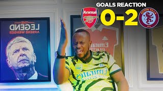 Arsenal 02 Aston Villa  FULL MATCH REACTION [upl. by Leugim]