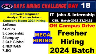 ElitmusGoGoxconcentrixfampaySampP GlobalNEXTGENJIOoff campus drive 2024 Batch Day 1860 days [upl. by Victory26]