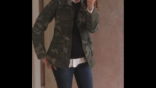 OOTD  Camo Jacket Jeans amp Boots [upl. by Aikin228]