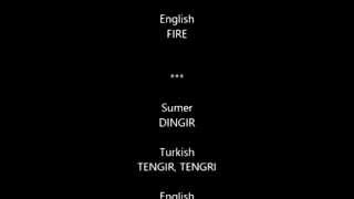 TurkishSumerian similar words list [upl. by Silbahc428]