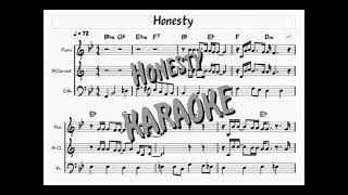 Honesty KARAOKE [upl. by Cataldo]