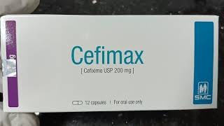 Cefimax Cefixime USP 200mgSMC [upl. by Sinnoda346]