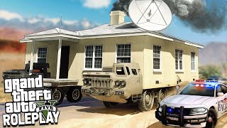 HOUSE ON WHEELS VS COPS  GTA RP [upl. by Ecneitap]